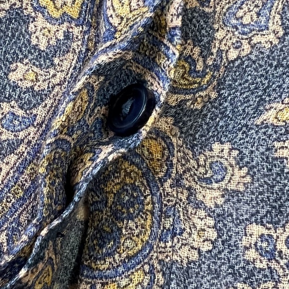 Lucky Brand Long Sleeve Button Down front Sheer Flowing Tunic Top - Picture 9 of 13